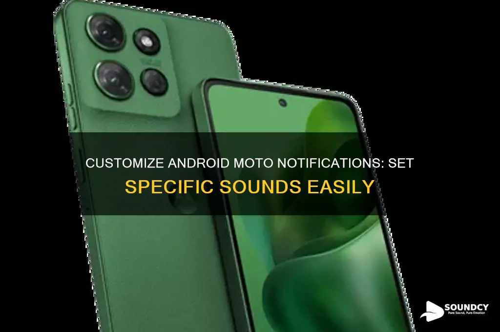 how to have soecific notification sounds on android moto