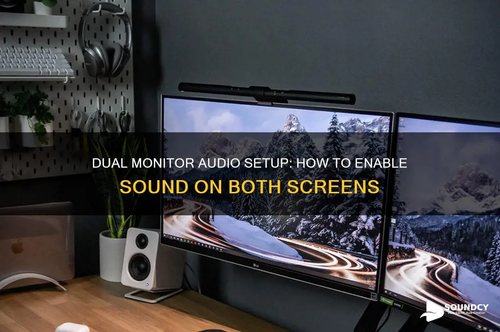 Dual Monitor Audio Setup: How To Enable Sound On Both Screens | SoundCy