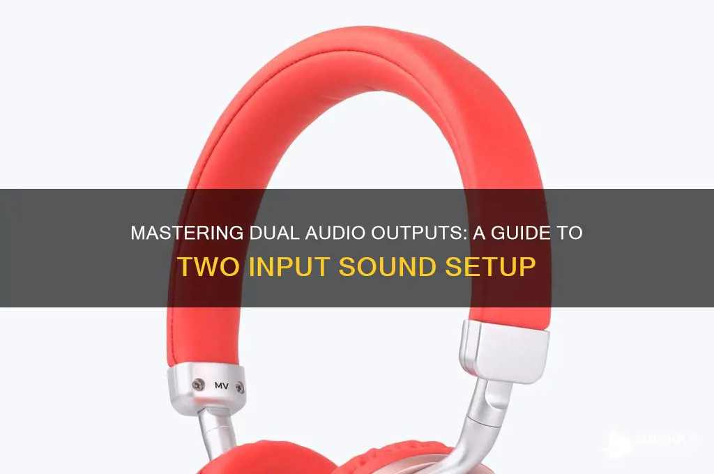 how to have sound come out of two inpouts