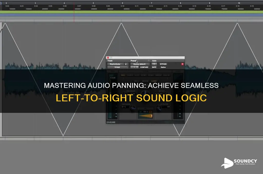 how to have sound cross left to right logic