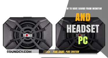Dual Audio Setup: Monitor and Headset Sound on Your PC