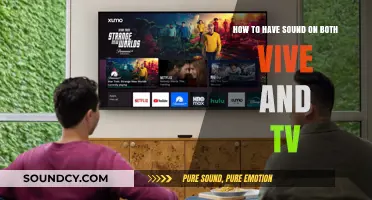 Dual Audio Setup: Enjoy Sound on HTC Vive and TV Simultaneously