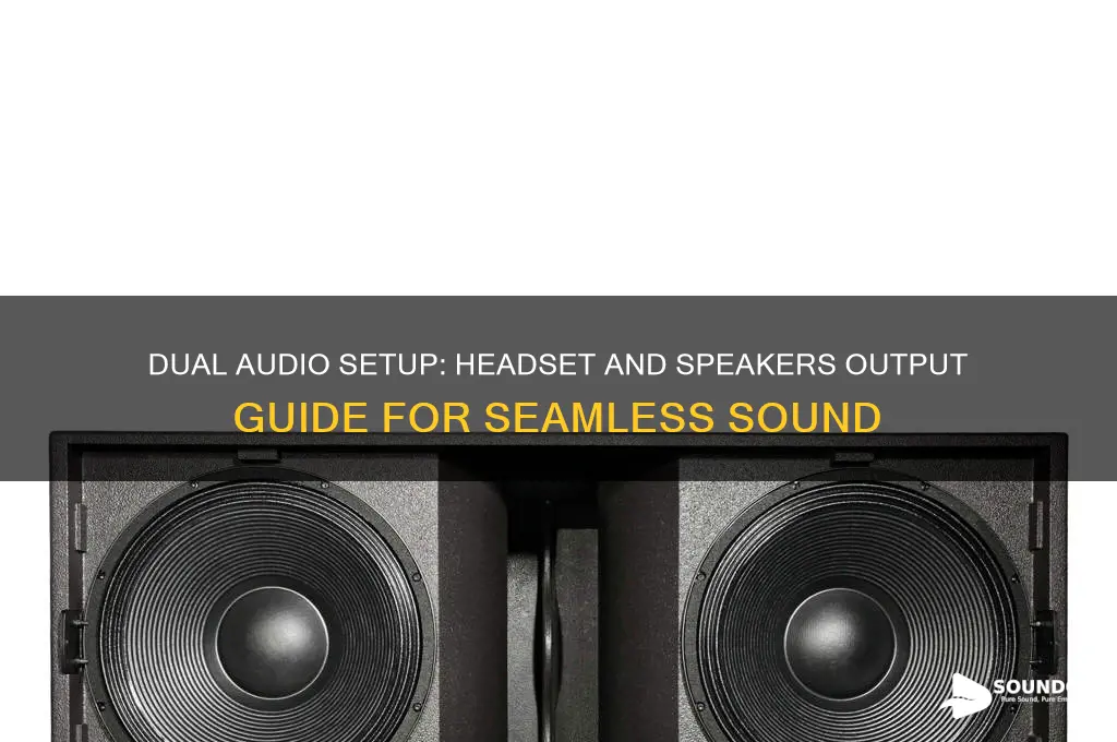 how to have sound output in heeadseet and speaekeres