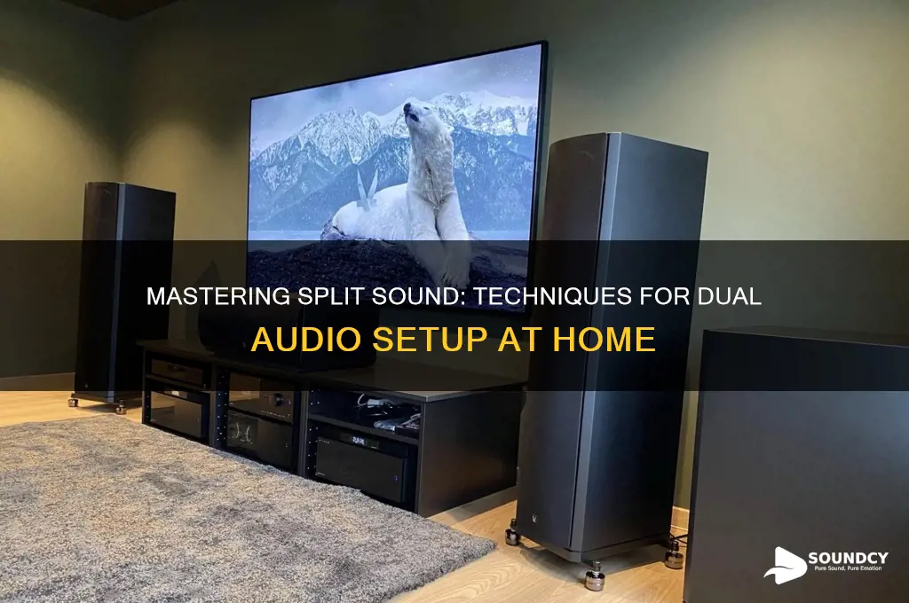 how to have split sound
