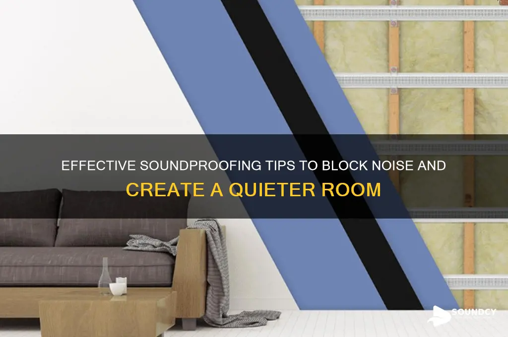 how to help sound from coming into a room