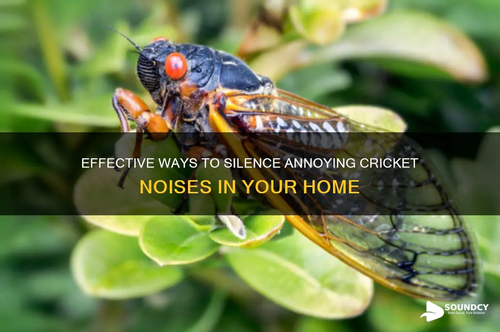how to hide crickets sound