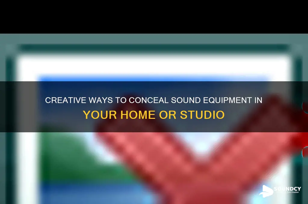 how to hide sound equipment
