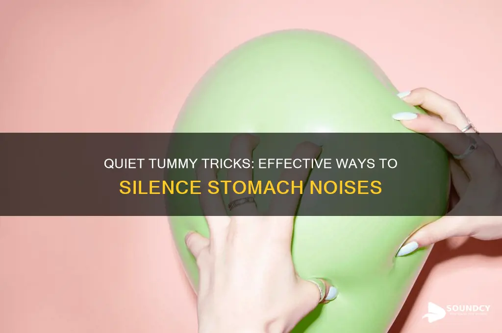 how to hide stomach sounds