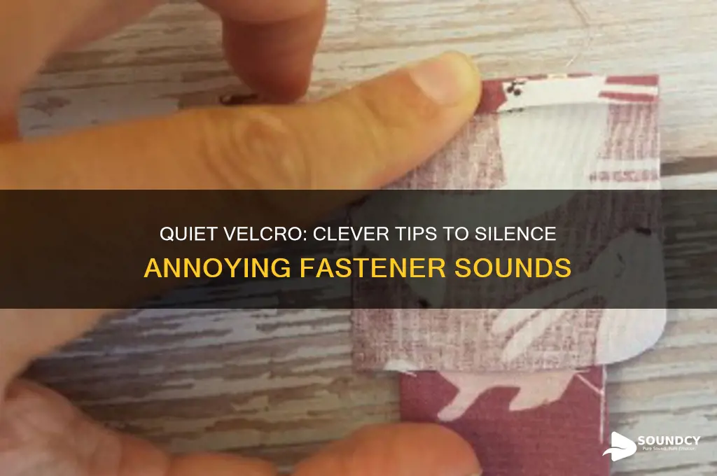 how to hide velcro sound