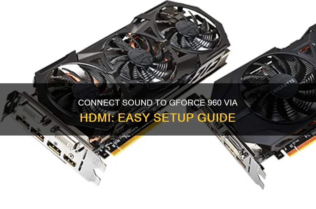how to hok up sound to gforce 960 hdmi