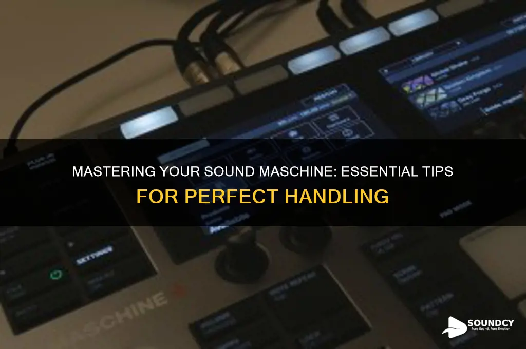 how to hold sound maschine