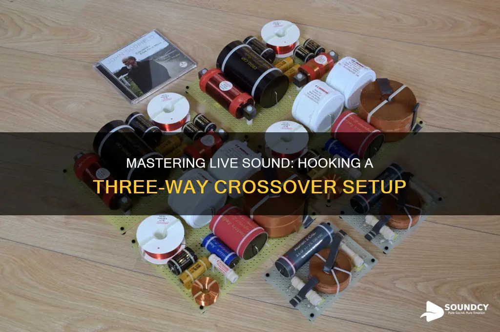 how to hook a three crossover to live sound