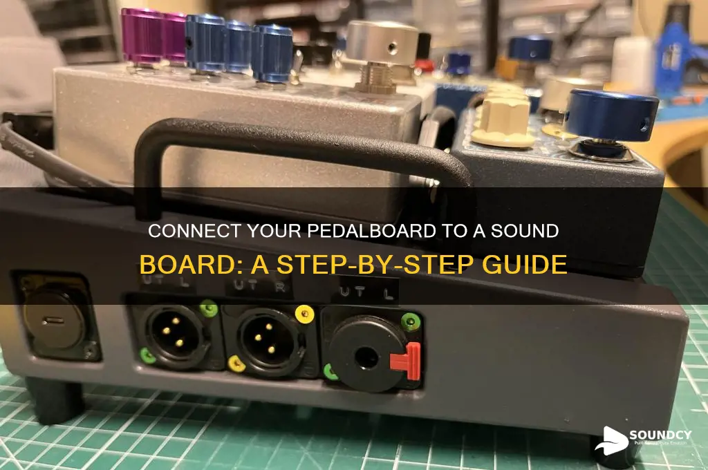 how to hook up a pedalboard to sound board