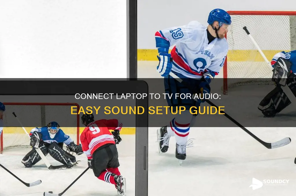 how to hook up laptop to tv for sound
