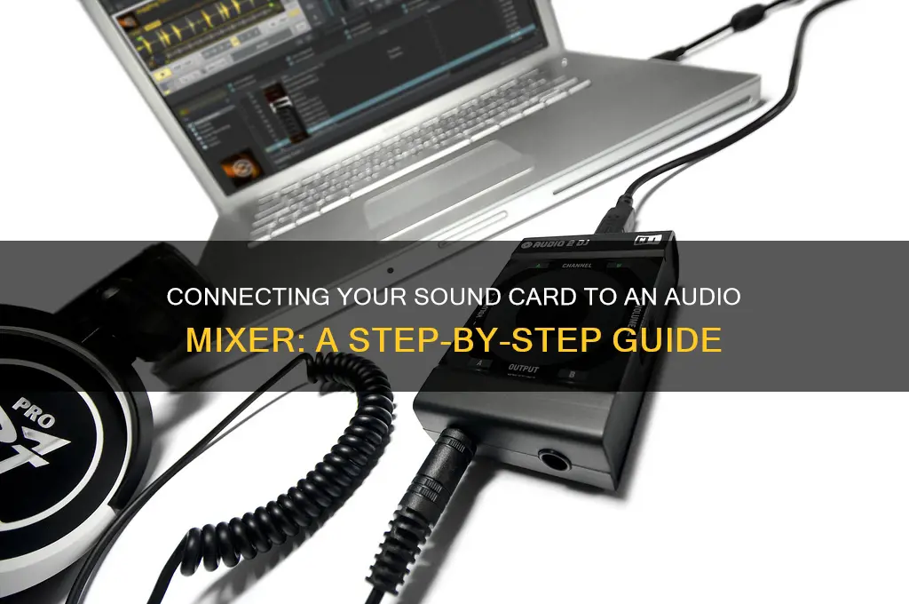 how to hook up sound card to audio mixer