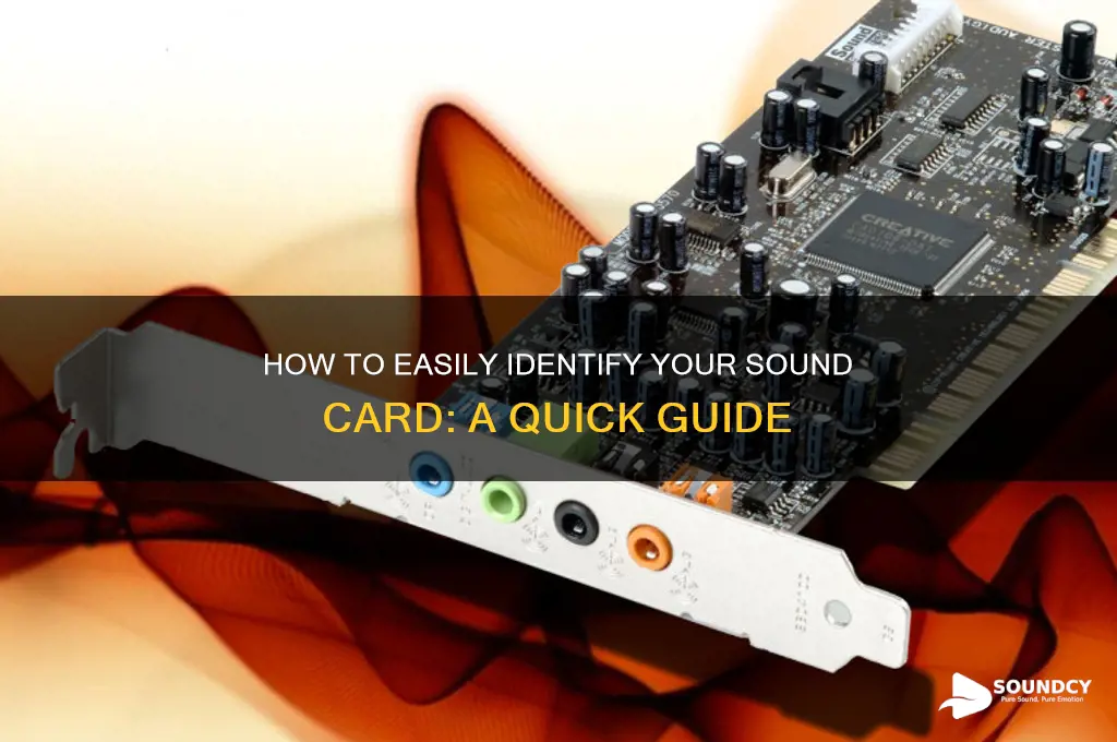 how to i check what sound card i have