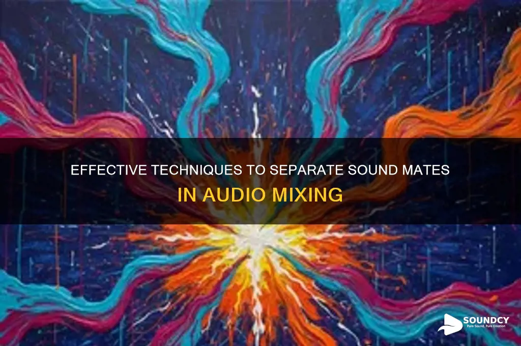 how to i separate sound mates from each other