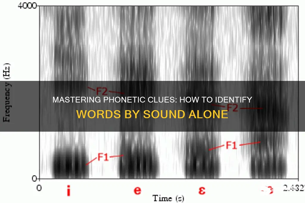 how to identify a word only by its sound