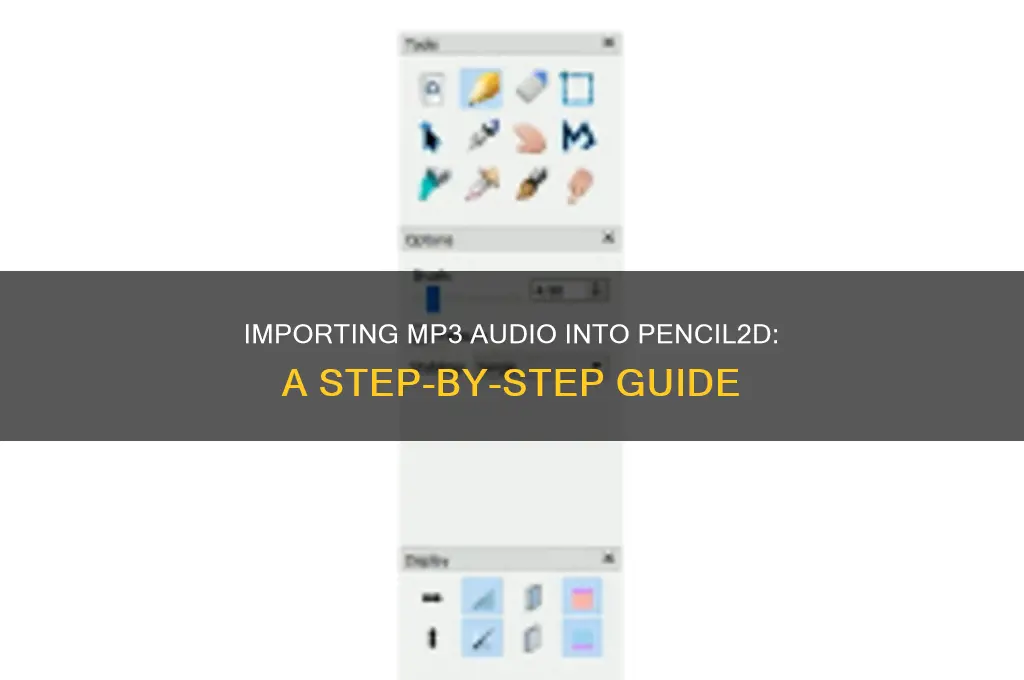 how to import a mp3 sound into pencil 2d
