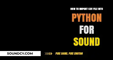 Importing CSV Files into Python for Sound Analysis Made Easy