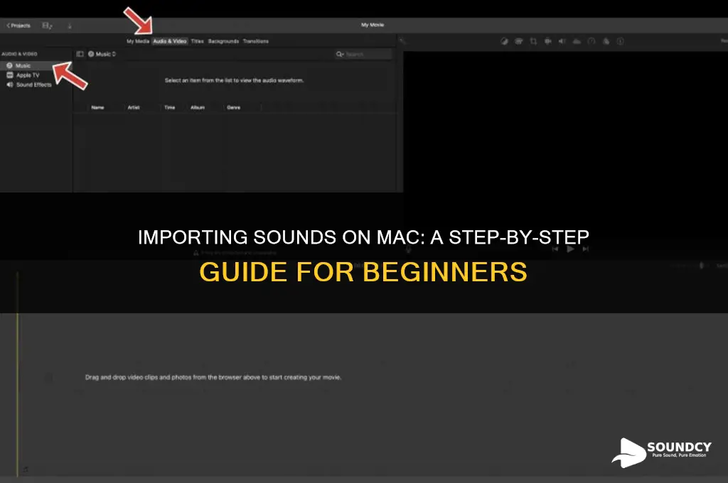 how to import sound mac