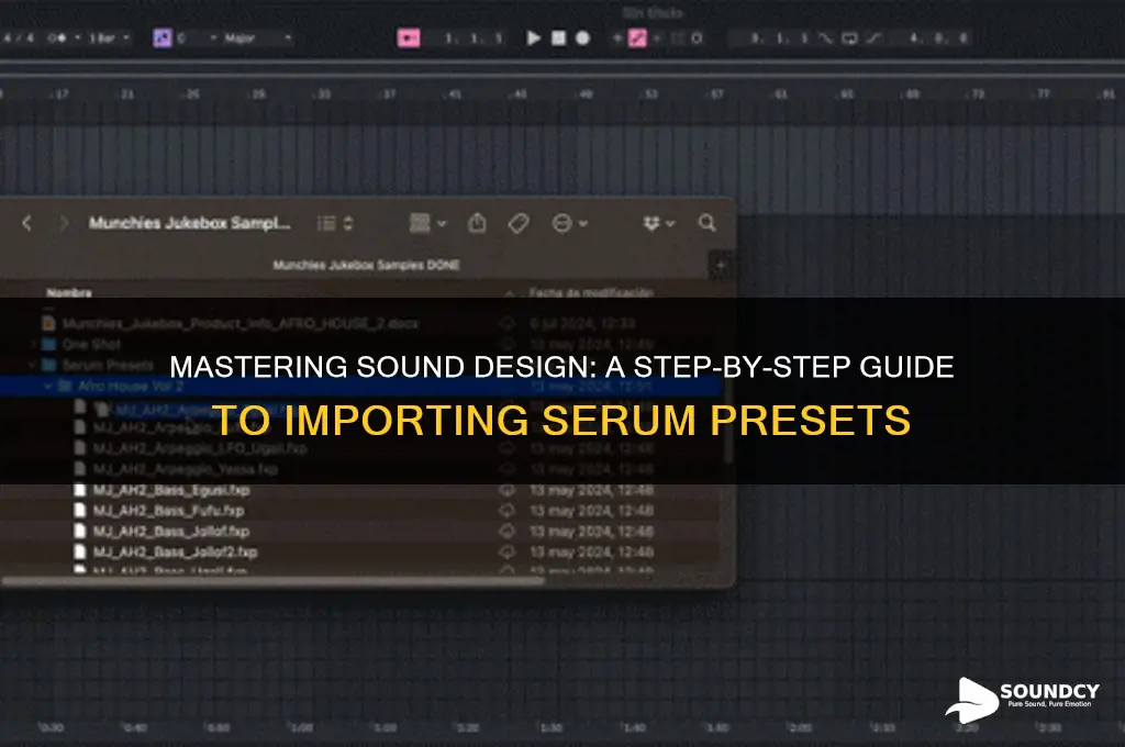 how to import sound serum