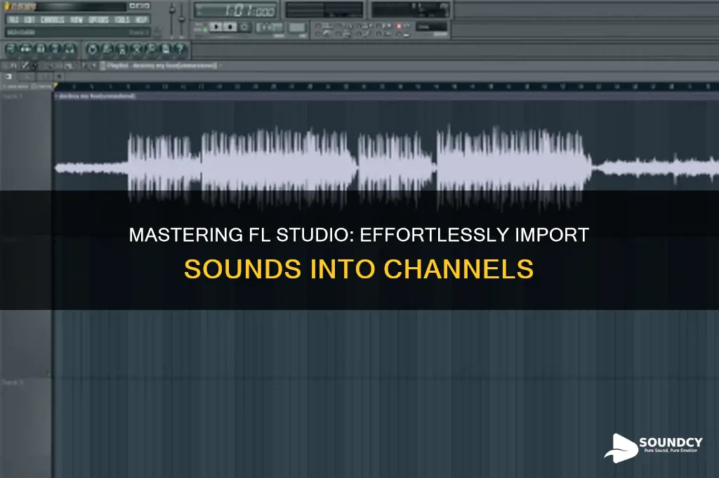 how to import sounds into a channel fl studio
