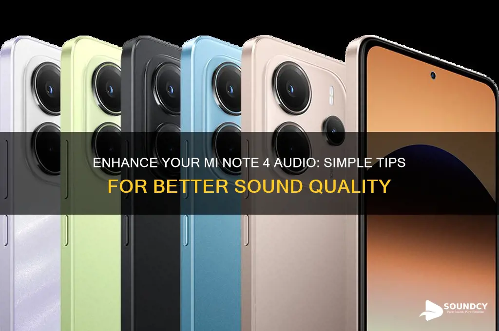 how to improve sound quality in mi note 4