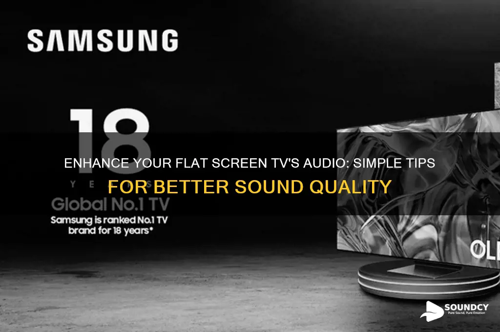 how to improve sound quality of flat screen tv