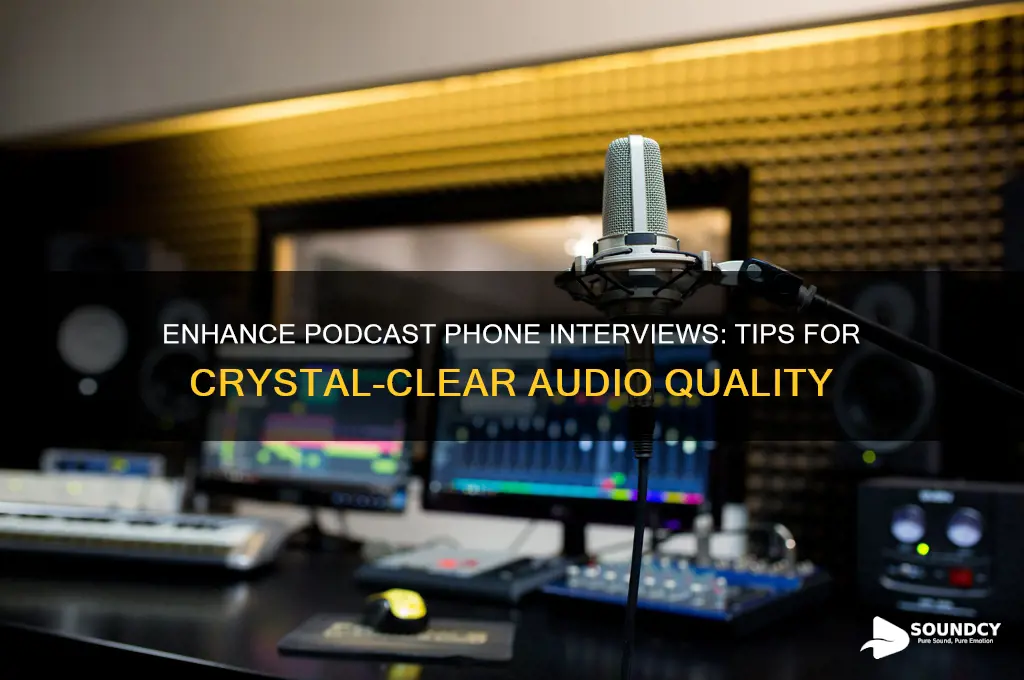 how to improve sound quality on podcast phone interviews