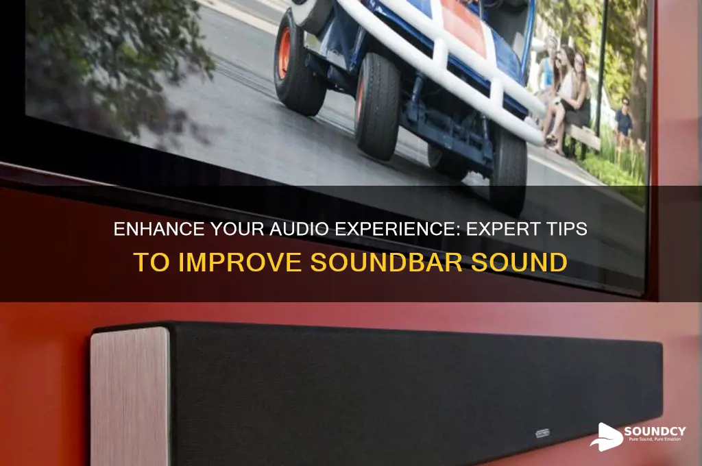 how to improve soundbar sound