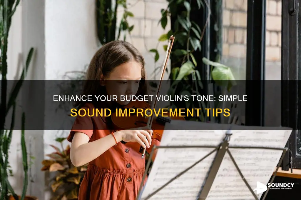 how to improve the sound of a cheap violin
