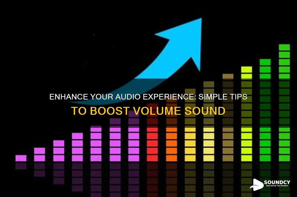how to improve volume sound