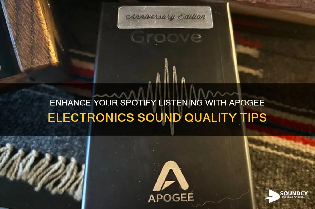 how to improve your spotify sound quality apogee electronics
