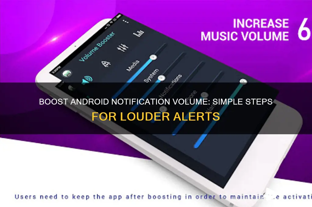 how to increase android volume of one notification sound