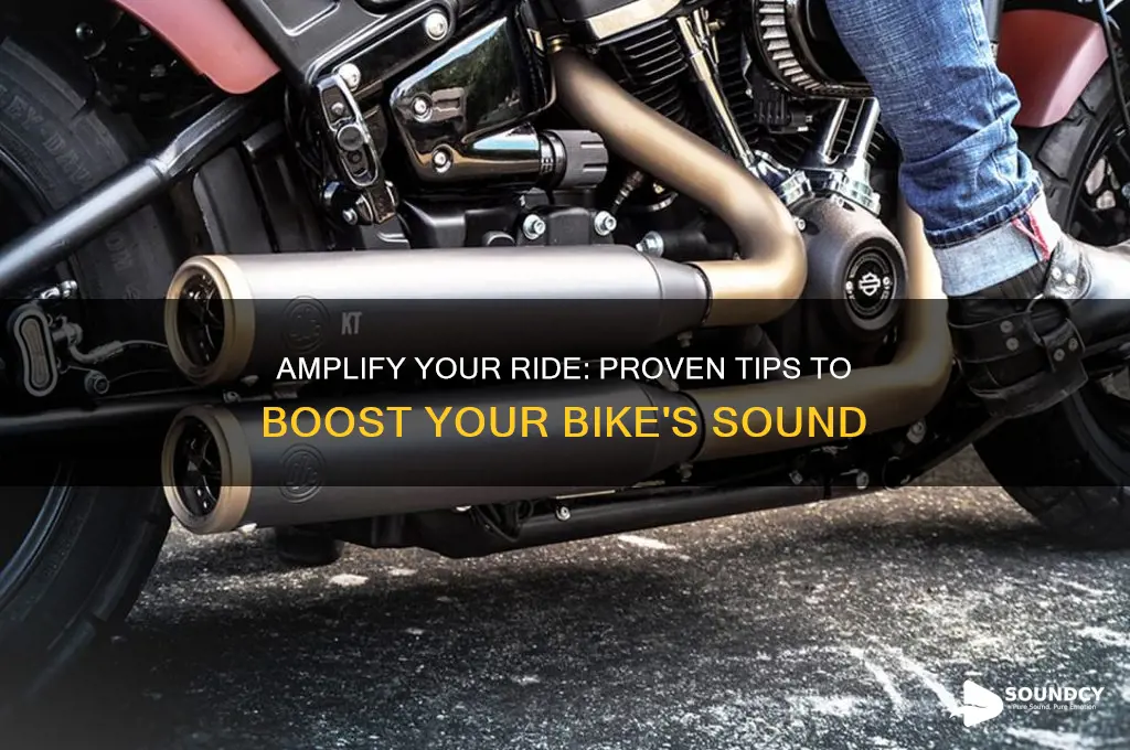 how to increase bike sound
