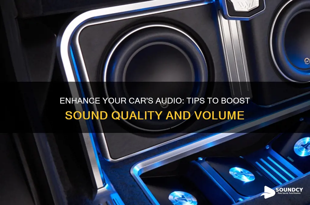 how to increase car sound