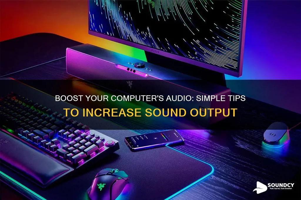how to increase computer sound