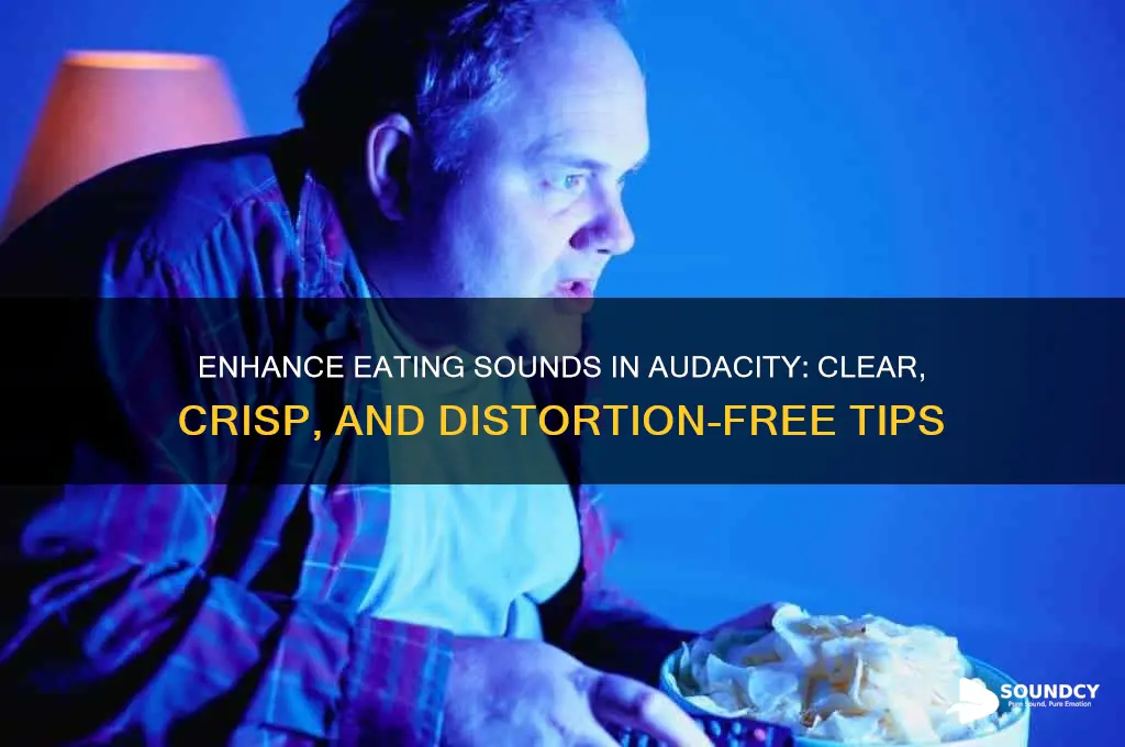 how to increase eating sounds without distortion in audacity