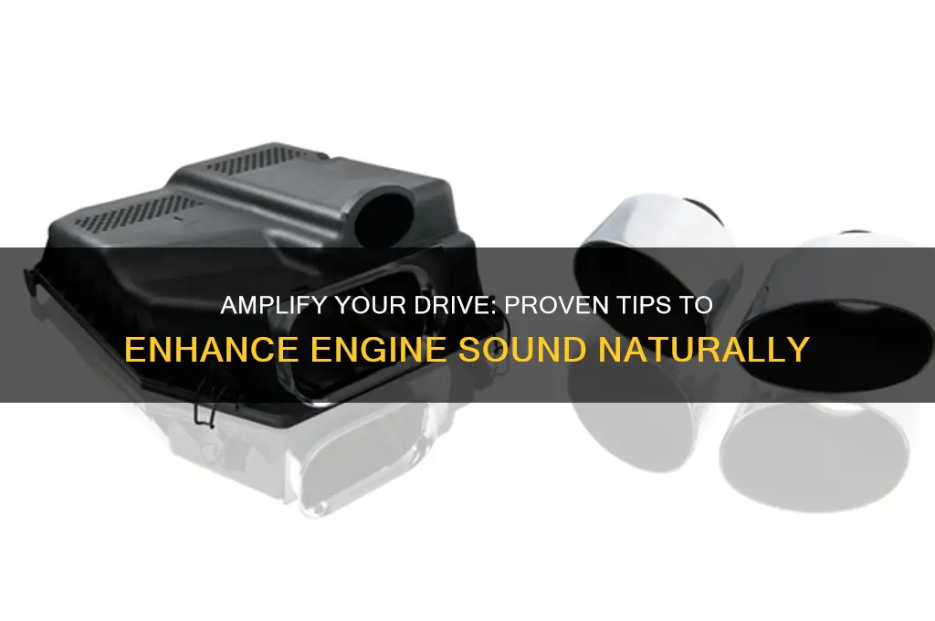 how to increase engine sound