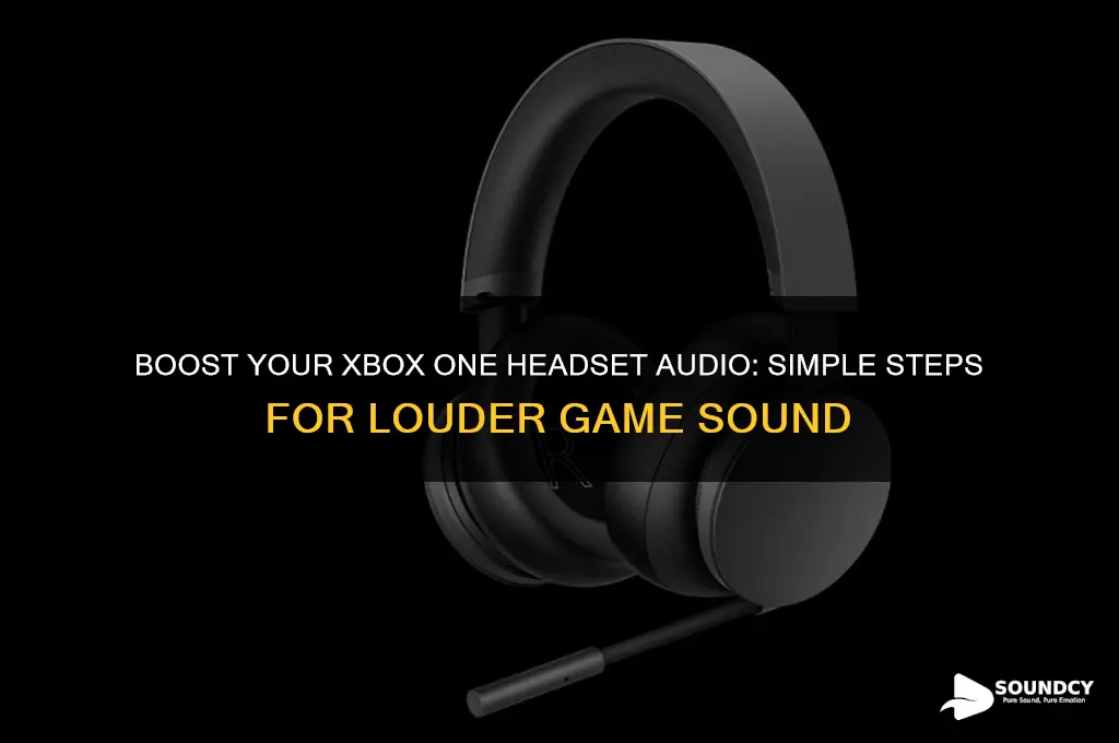 how to increase game sound on xbox one headset