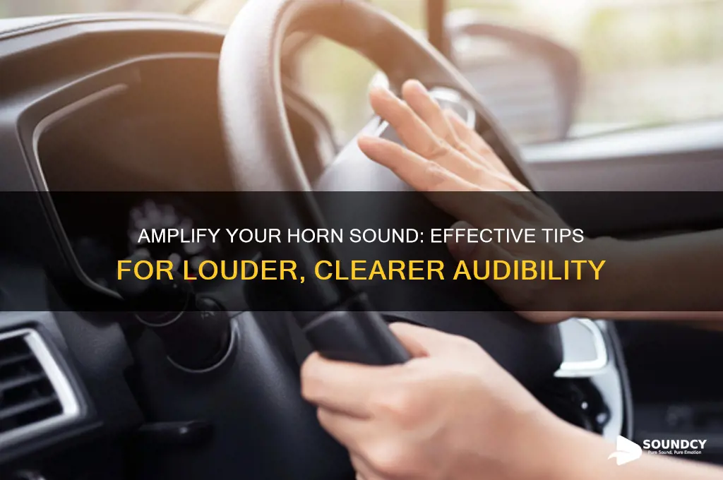 how to increase horn sound