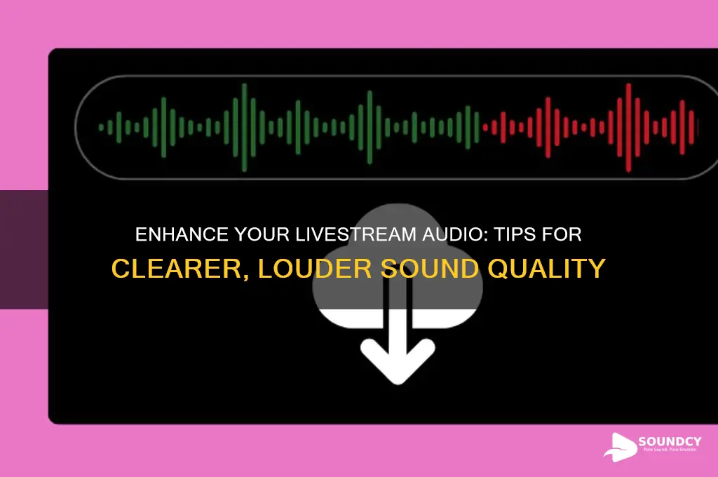 how to increase livestream sound