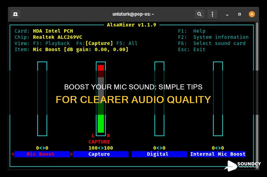 how to increase mic sound