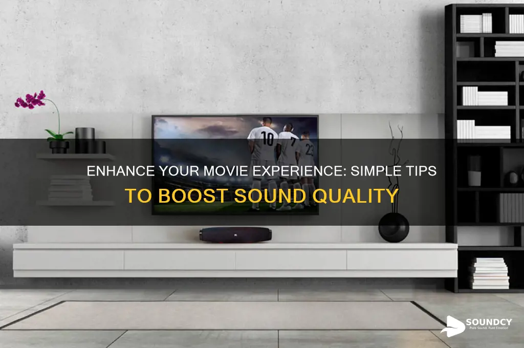 how to increase movie sound