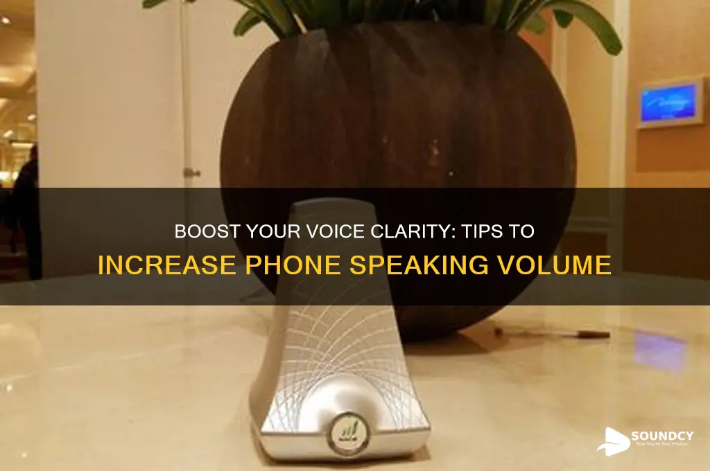 how to increase sound of you talking into phone