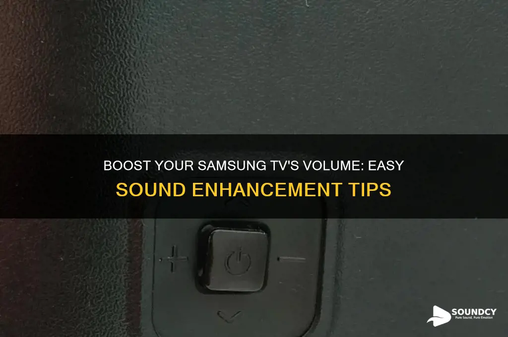 how to increase sound on samsung flat screen tv