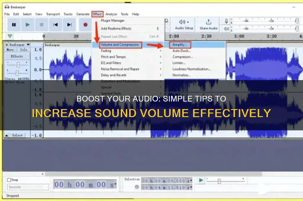 how to increase sound volume