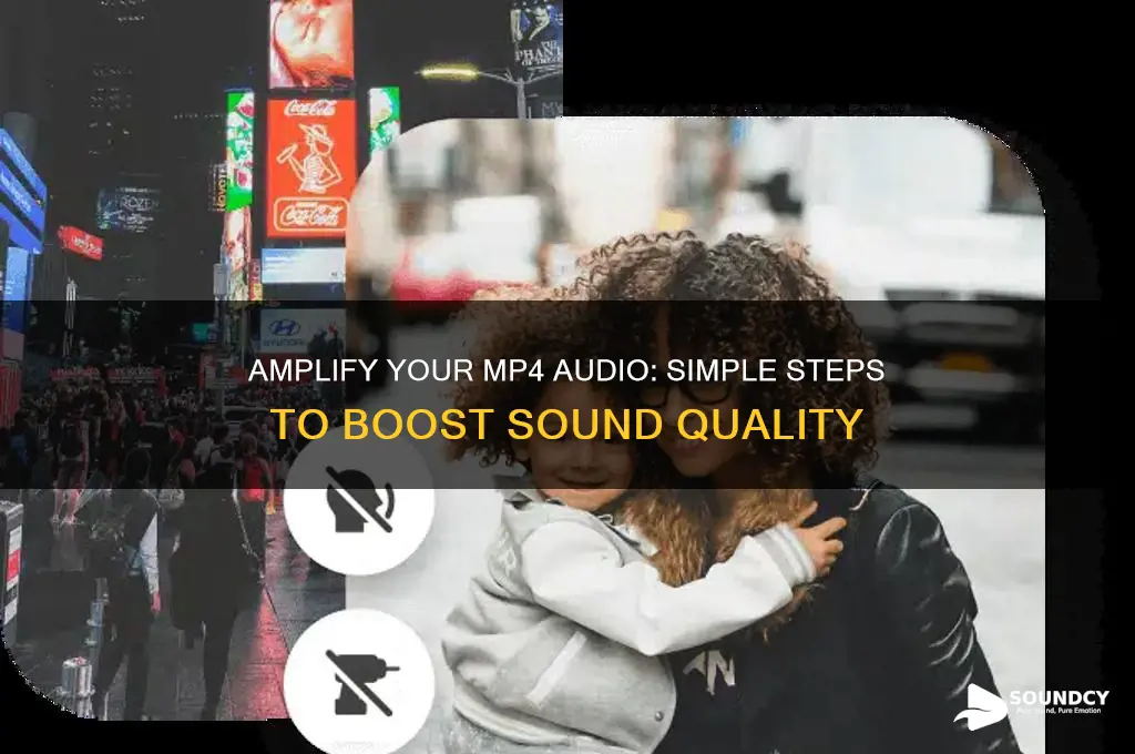 how to increase the sound of an mp4 file