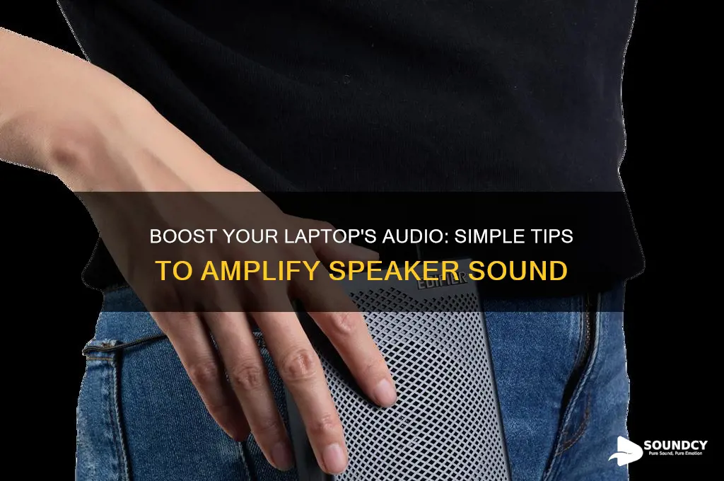 how to increase the sound of my laptop speakers